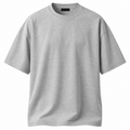 Light Grey Premium Cotton Oversized T-Shirt | LOXVEERN