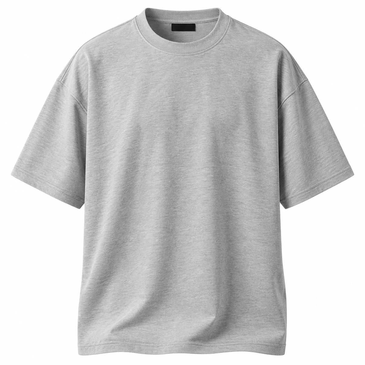 Light Grey Premium Cotton Oversized T-Shirt | LOXVEERN