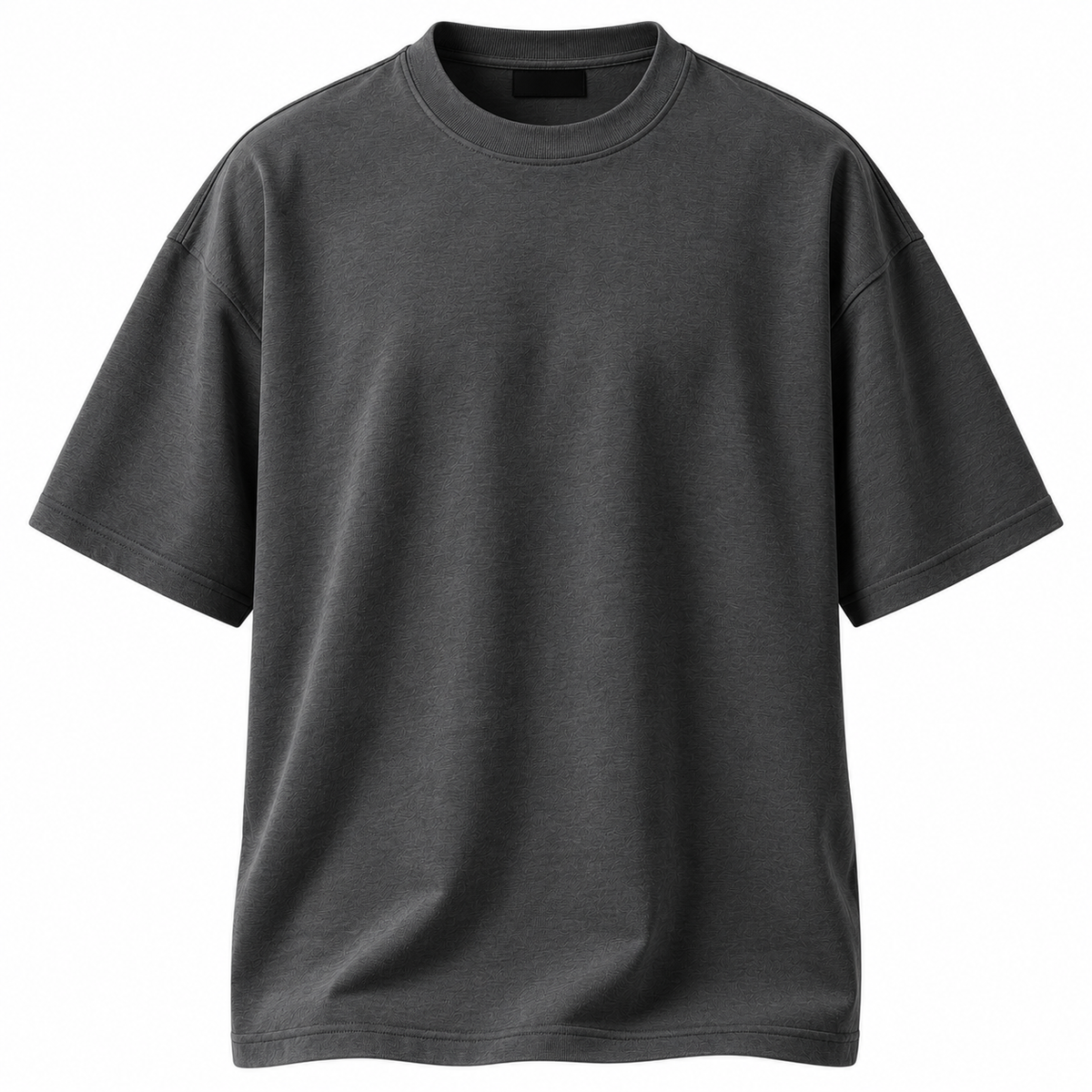 Charcoal Grey Premium Cotton Oversized T-Shirt | LOXVEERN