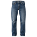 Mid-Wash Premium Straight-Fit Denim Jeans | LOXVEERN