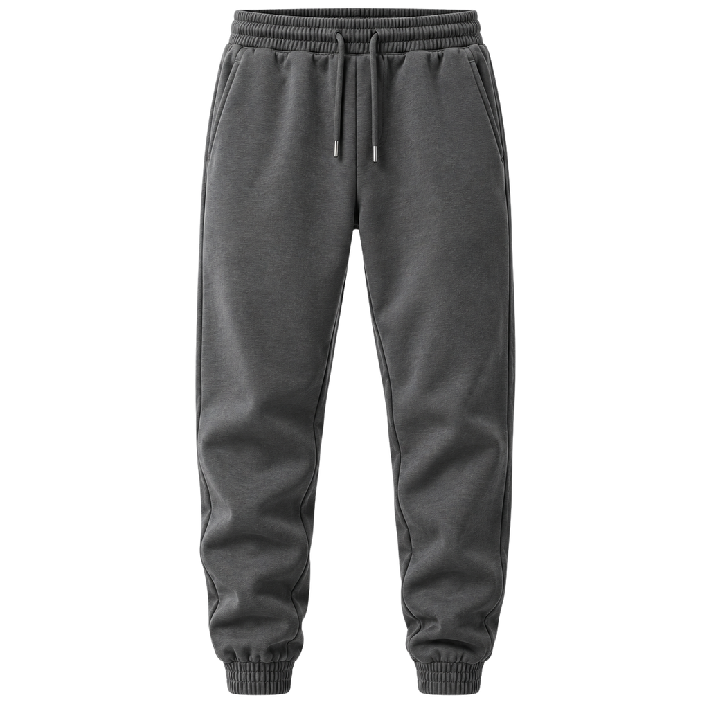 Charcoal Premium Tapered Jogger Trousers | LOXVEERN