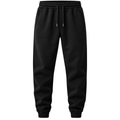 Black Premium Tapered Jogger Trousers | LOXVEERN
