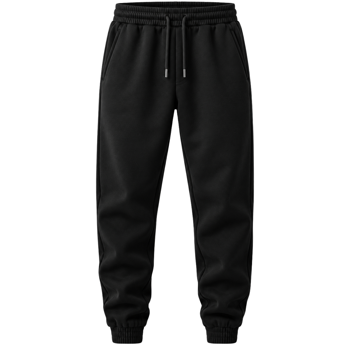 Black Premium Tapered Jogger Trousers | LOXVEERN