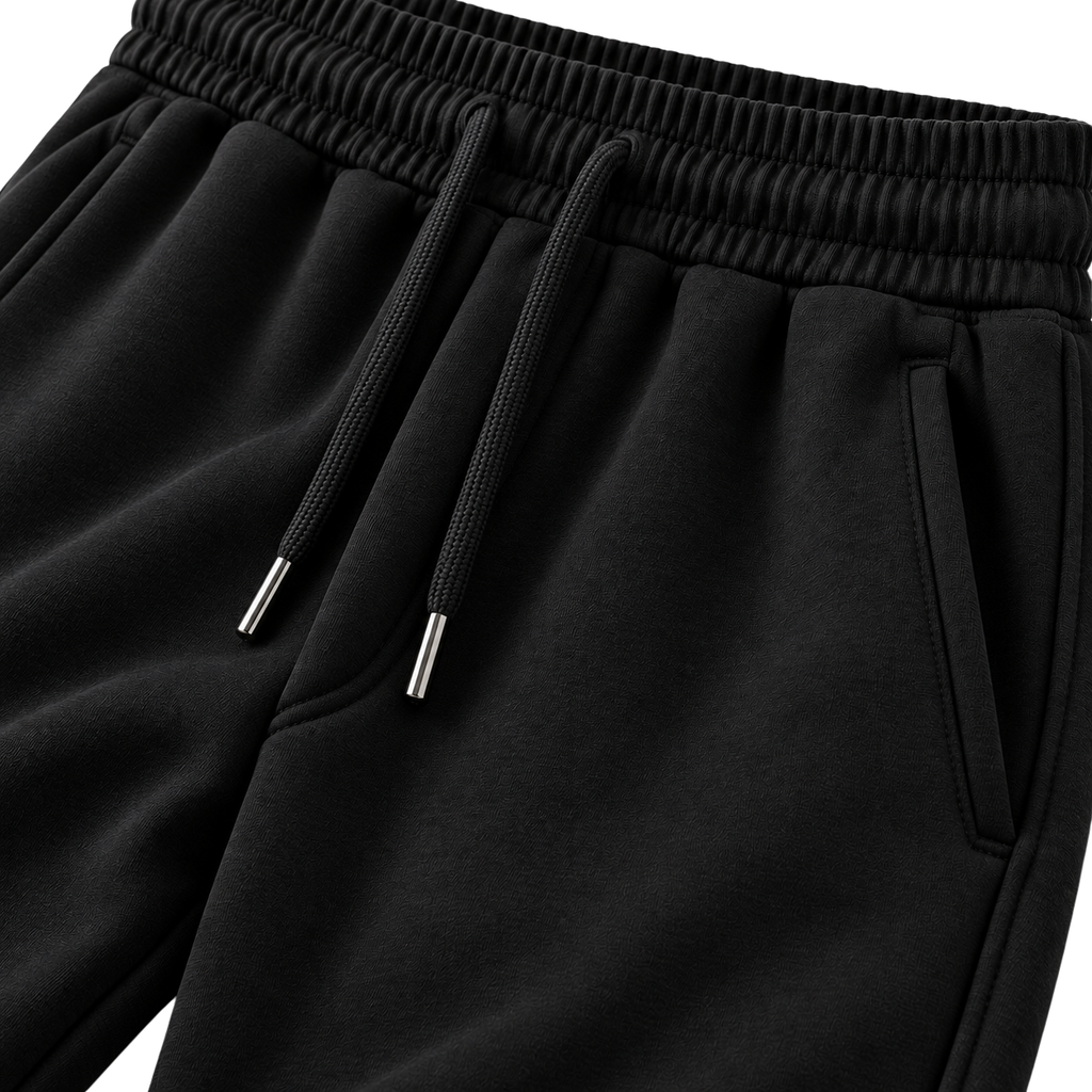Black Premium Tapered Jogger Trousers | LOXVEERN